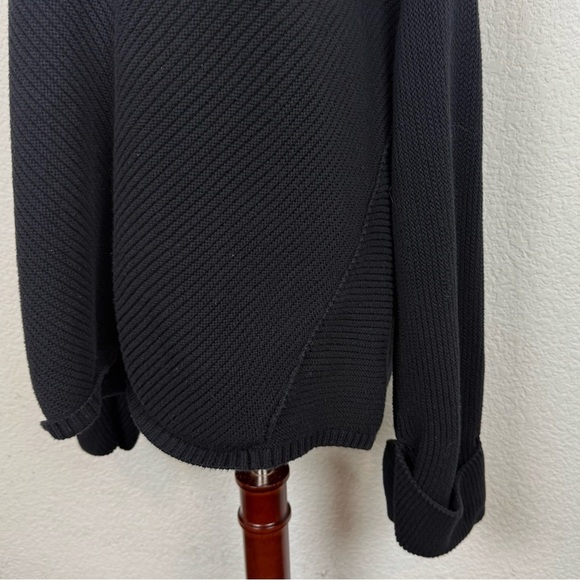 Free People La Brea Chunky Sweater Black Ribbed
Cuffed V-Neck Oversized - Picture 6 of 14